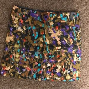 J.Crew Size 0 Multi-colored patterned Mini Skirt